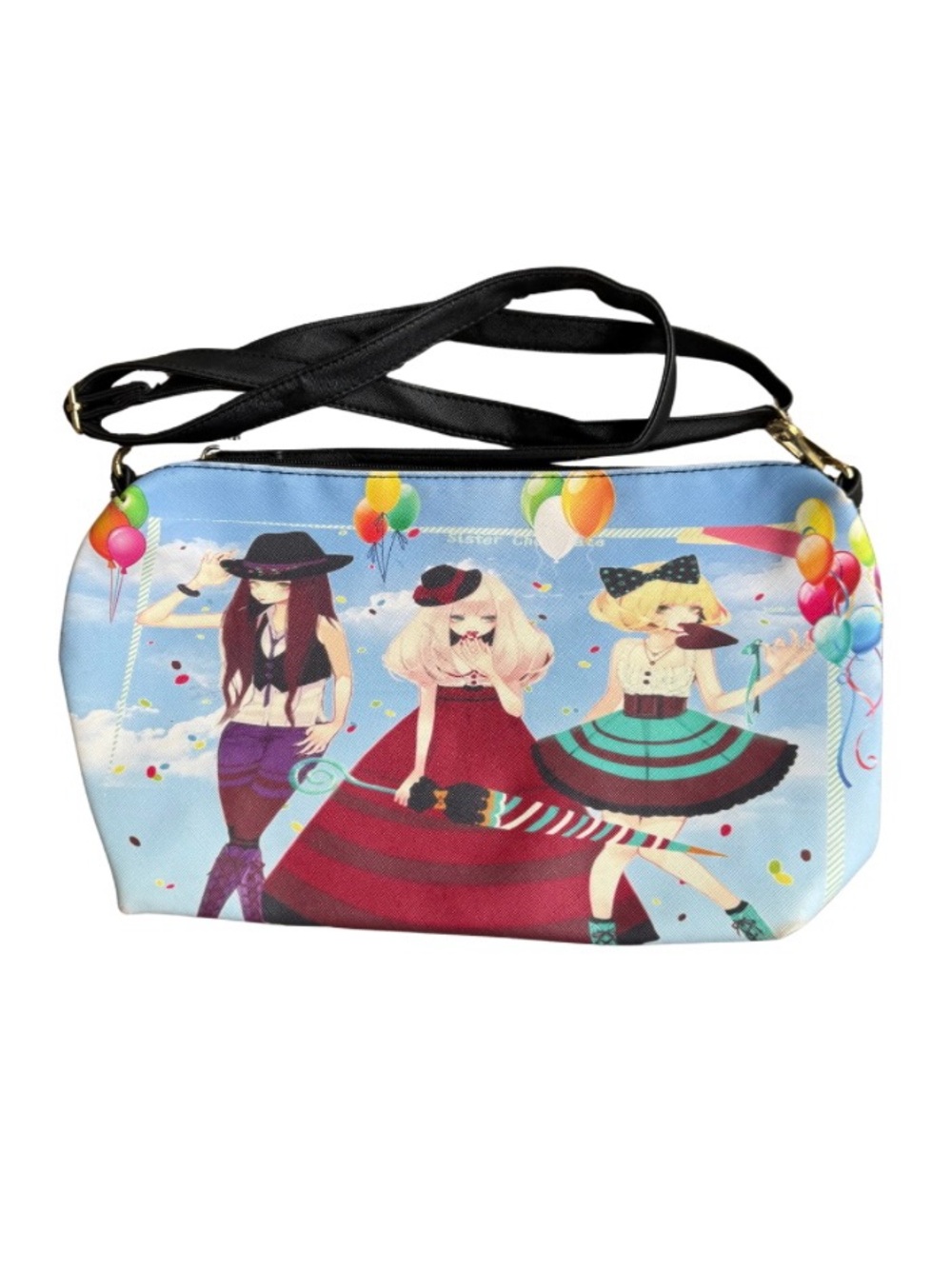 Anime Print Crossbody Bag
